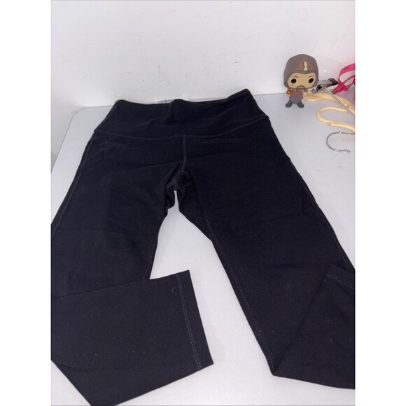 Prana Cropped Activewear Leggings Black Size Small Compression - Picture 1 of 5